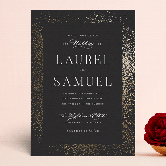 formal wedding invite