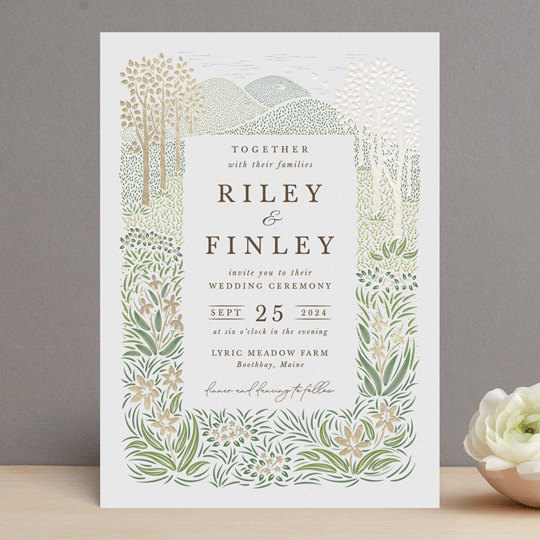 fall wedding invites