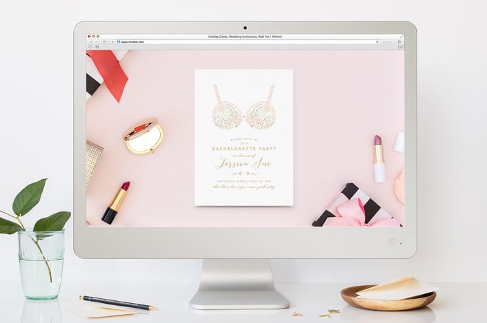 digital invite for bachelorette party