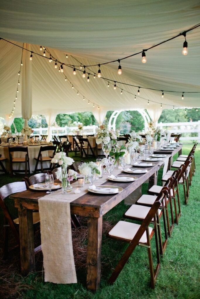Backyard Wedding Ideas Tent