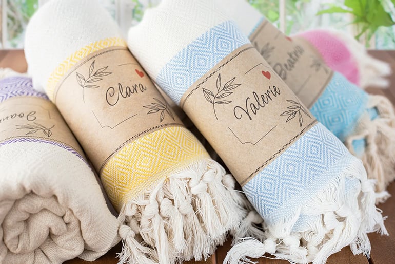 Beach Wedding Favors Towels