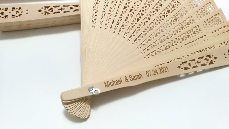 Beach Wedding Favors Fans