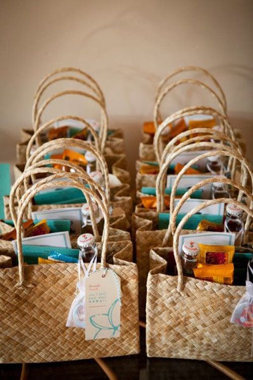 beach welcome bags