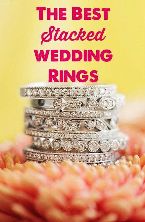 stacked wedding rings