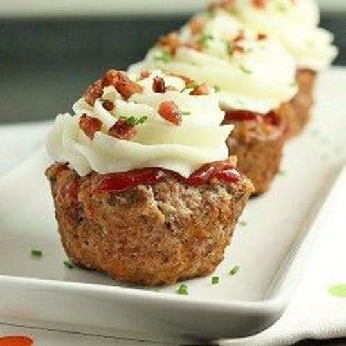 Mini Meat Loaf and Mashed Potatoes