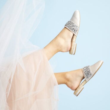 Birdies Wedding Shoes Snow Crystal