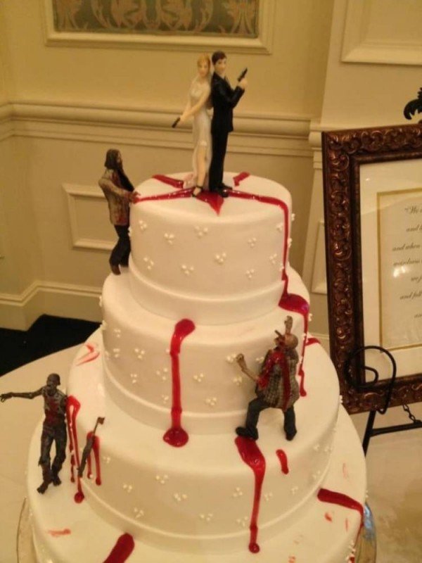 Bizarre Wedding Cakes Zombie Attack