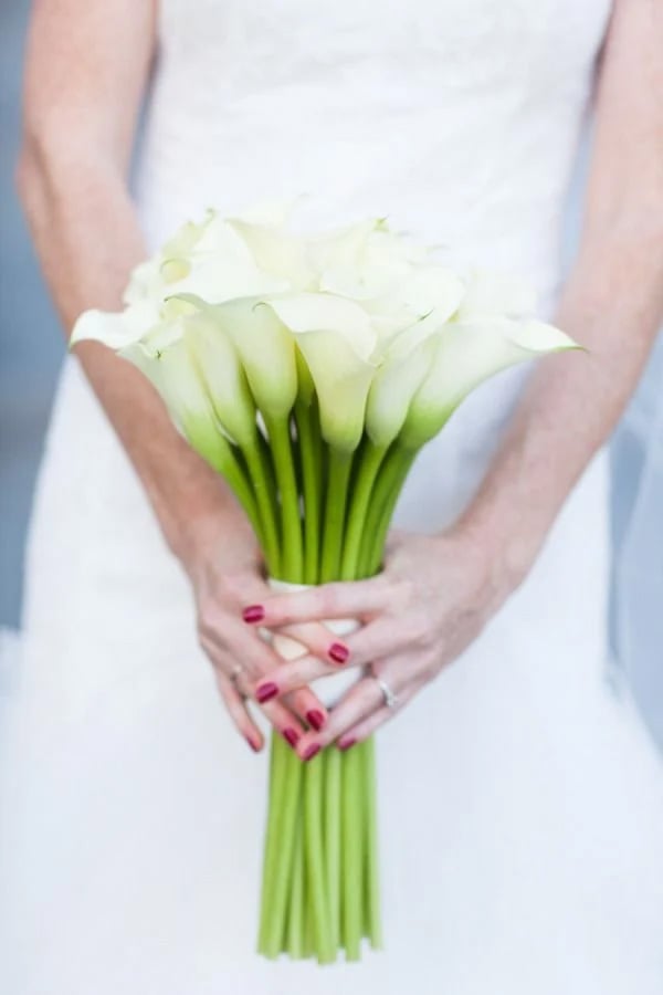 Calla Lily Wedding Bouquet Simple