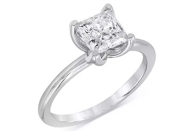 Certified Princess Cut Diamond Ring