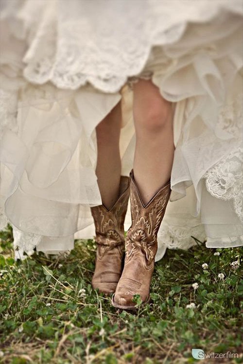 Country wedding Ideas Boots