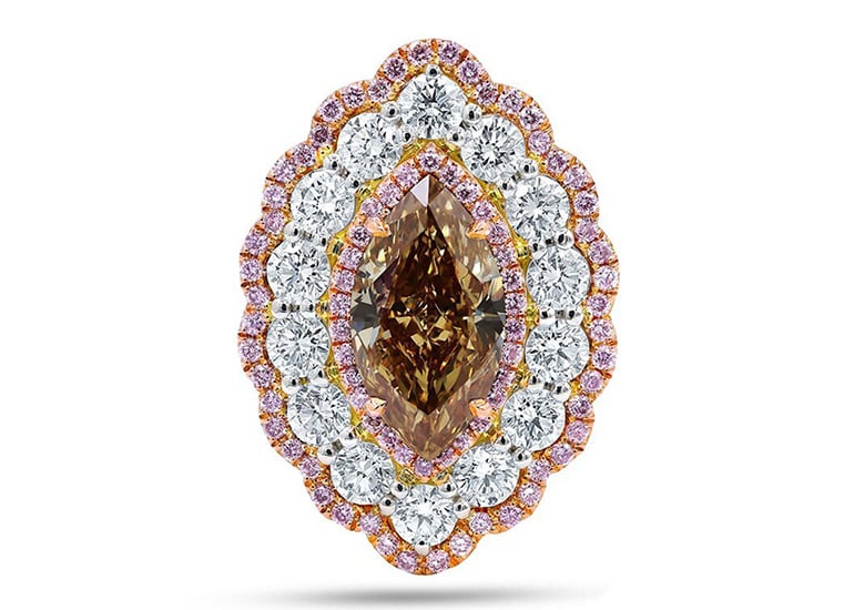 Diana M Diamond Half-Set Vintage Engagement Ring