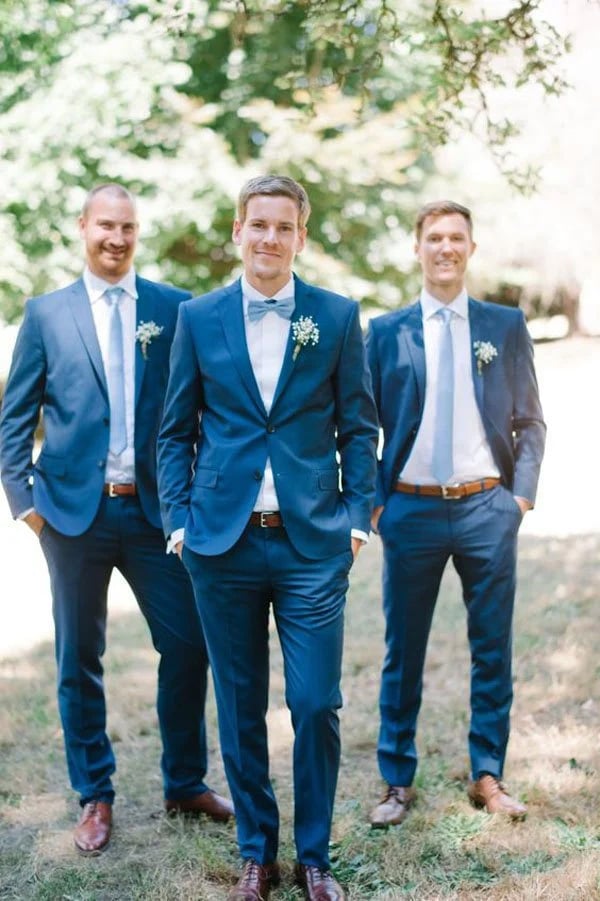 Fall Wedding Colors Marine Blue Suit