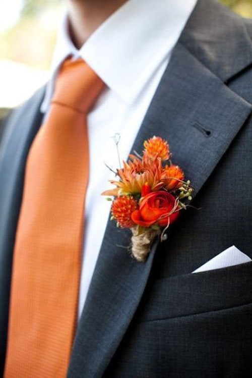 Fall Boutonniere