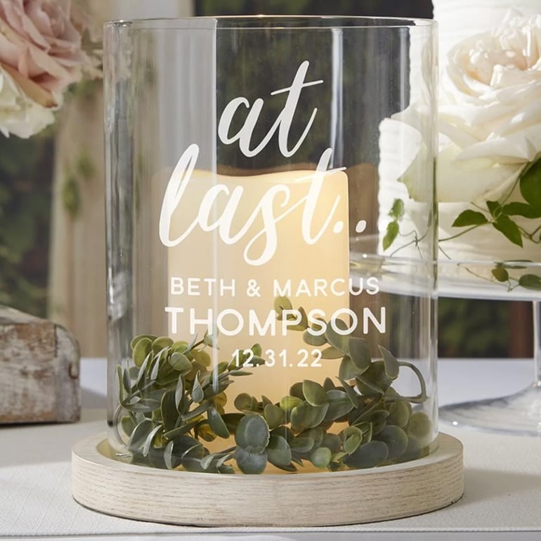 Flowerless Wedding Centerpieces Candles