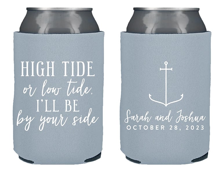 High Tide Wedding Koozies