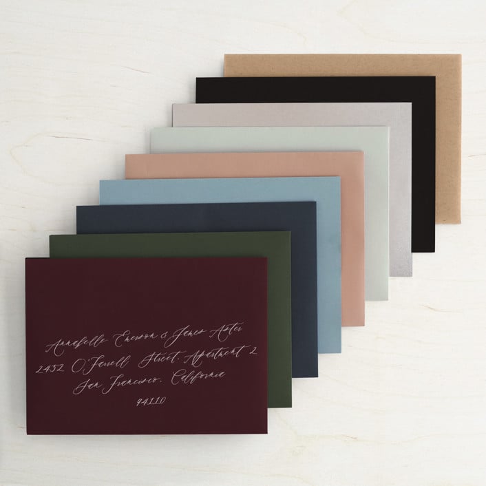 minted invitation envelopes