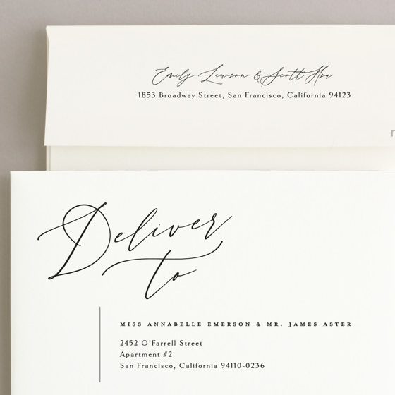 wedding invitation envelopes