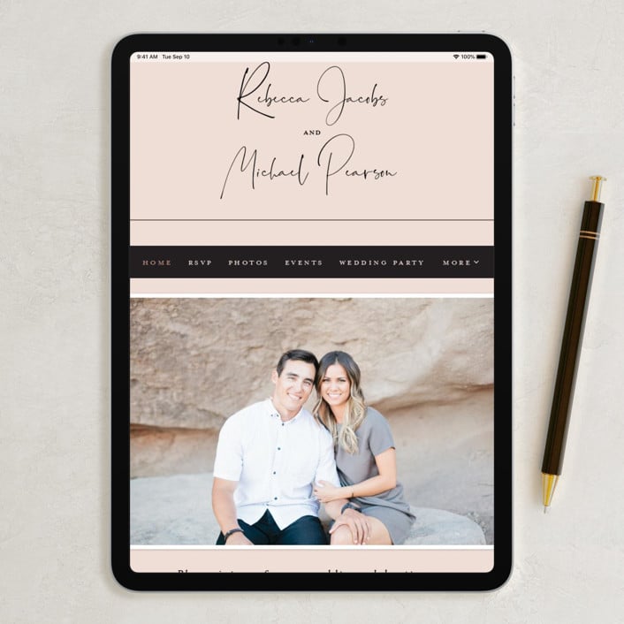 minted wedding site