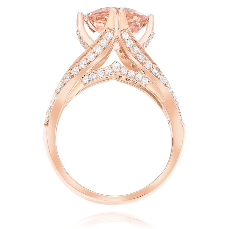 Monary Pink Morganite Engagement Ring