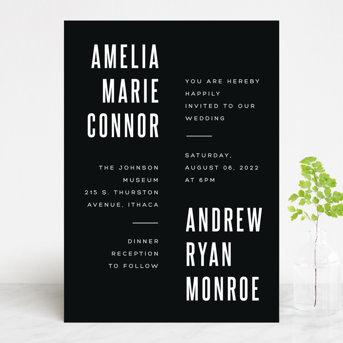 offset wedding invitations