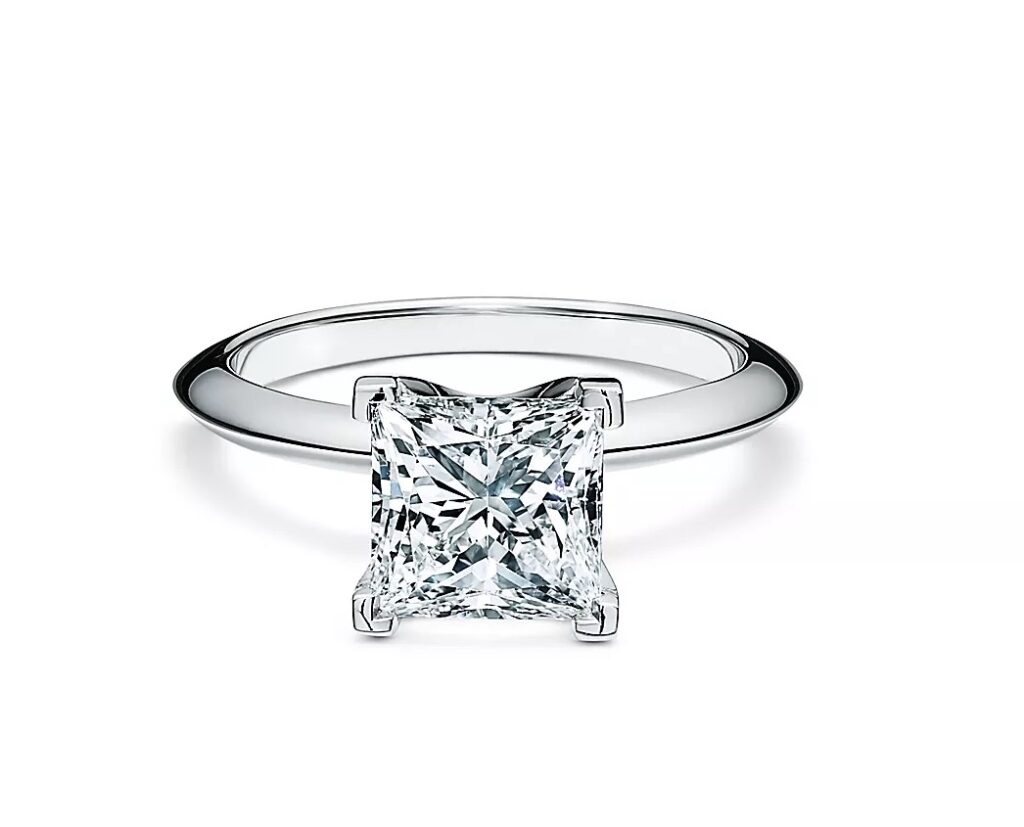 princess cut tiffany ring