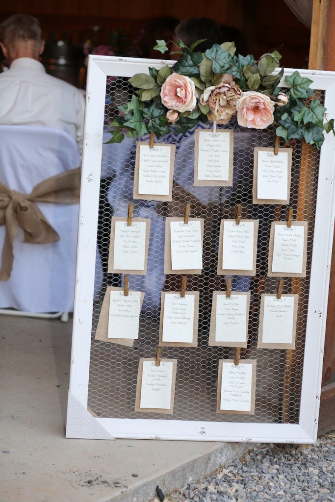 used wedding decor