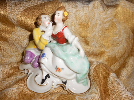 German Erphila Bavarian Porcelain wedding cake topper by myclosetshelf, $145