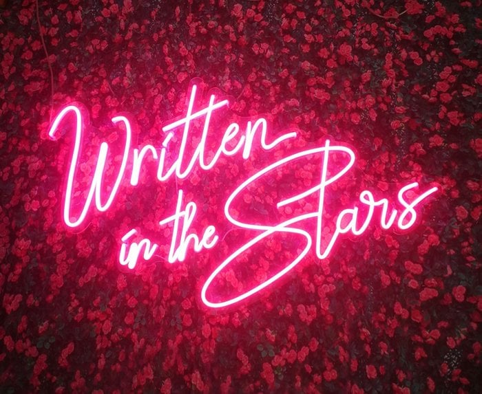 Written in the Stars Wedding Neon Sign