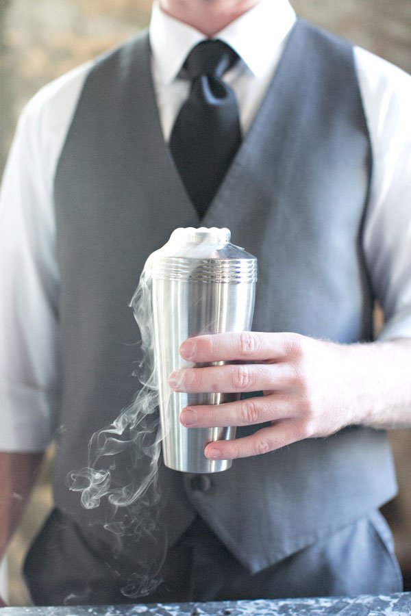 Wedding Sognature Cocktails Preparing for Serving