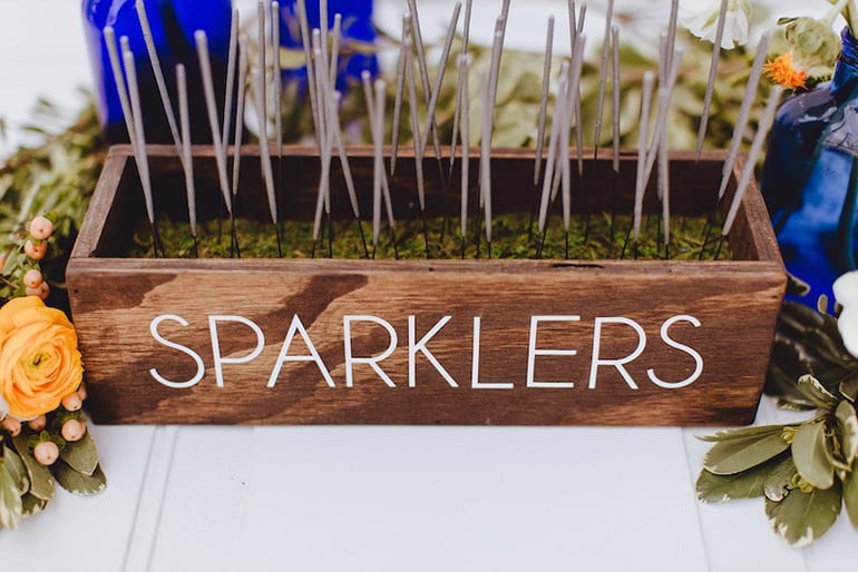 Wedding Sparklers in a Box