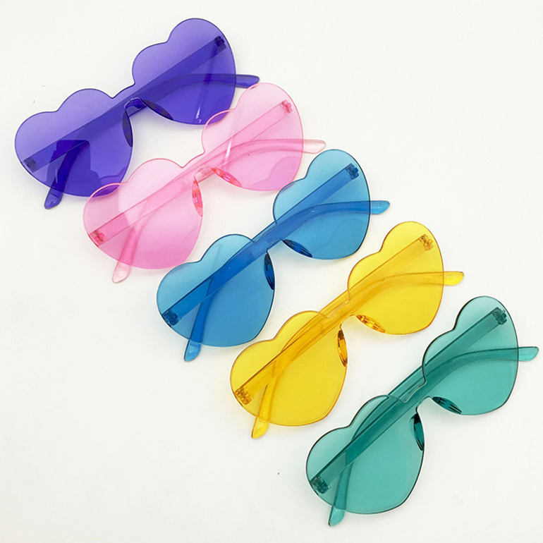 Wedding Sunglasses Yellow Green