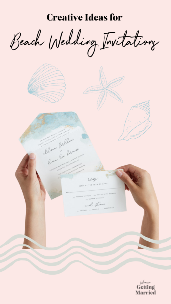 beach wedding invites