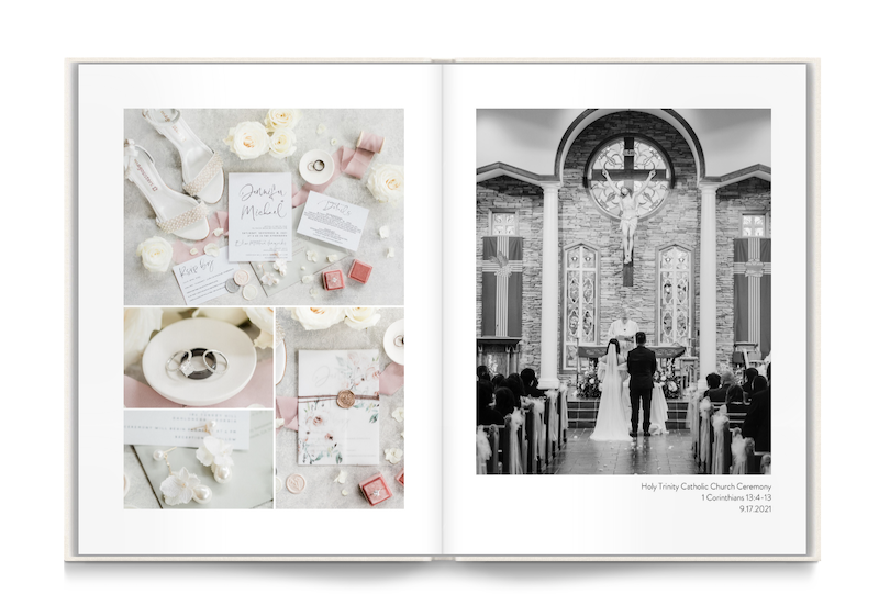 milk wedding flip book