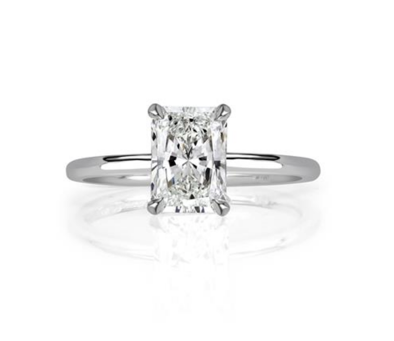 radiant engagement ring