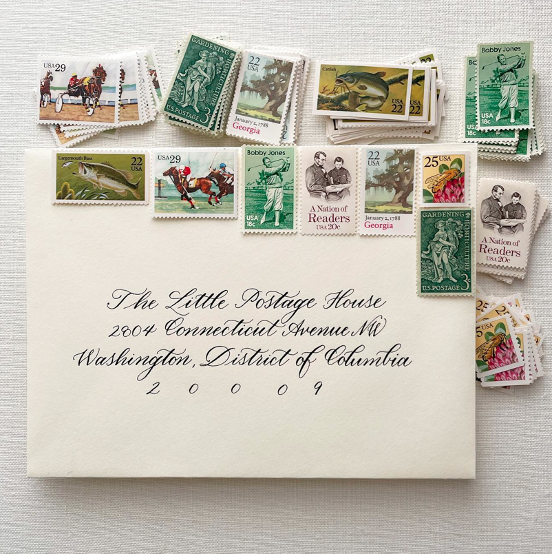 vintage wedding stamps