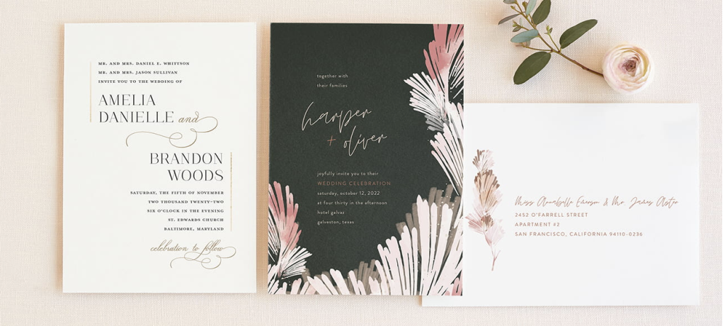 wedding invitation suite