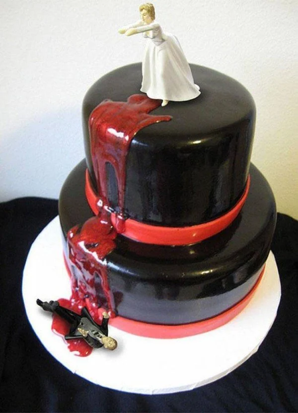 Bizarre Wedding Cakes Dead Groom